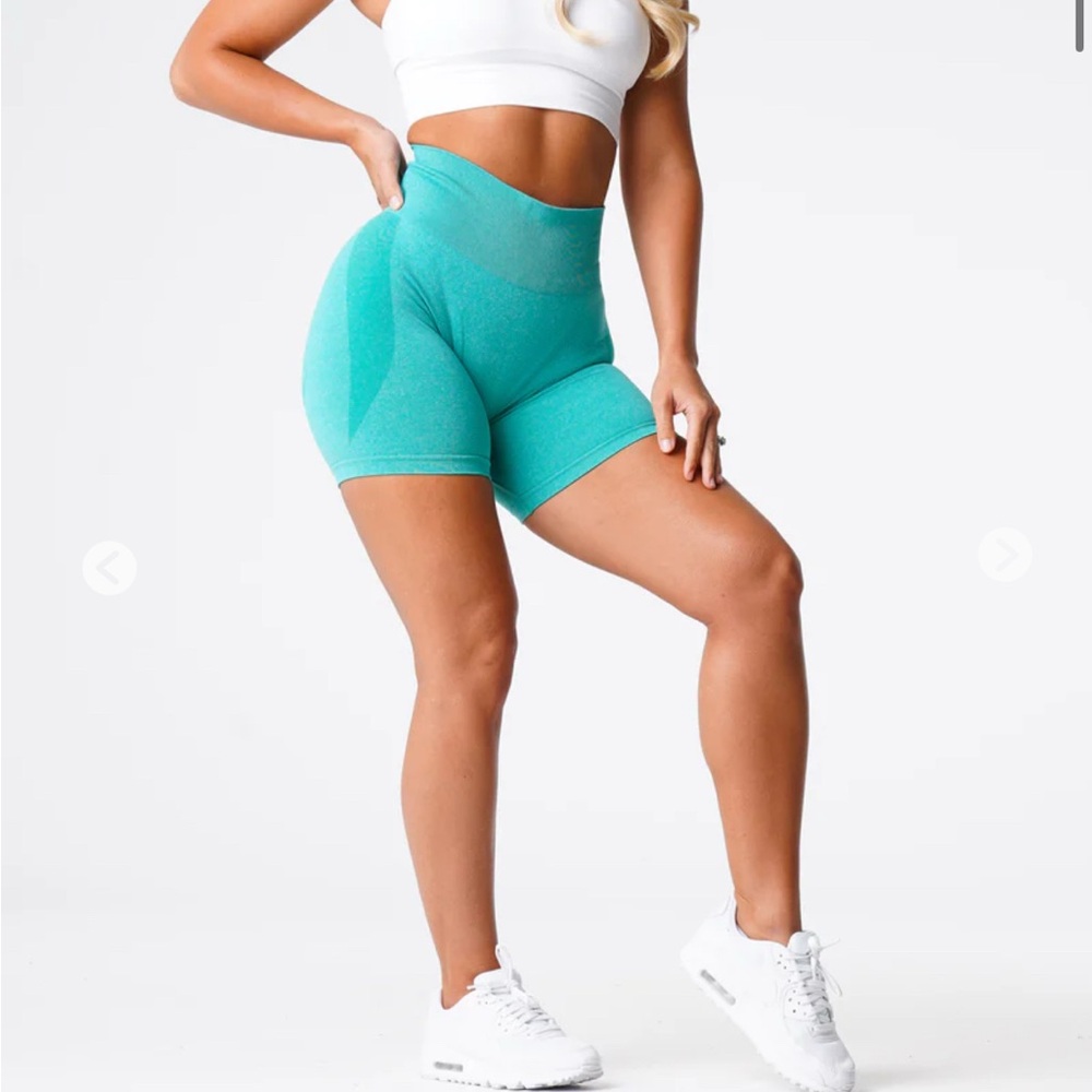 NVGTN Teal Seamless Shorts